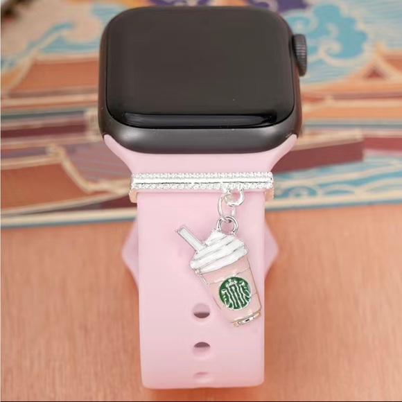 💕Coffee Cup Watch Band Charm - Picture 2 of 5